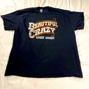 Luke Combs Beautiful Crazy Band Tee XL Black Country Concert T-Shirt